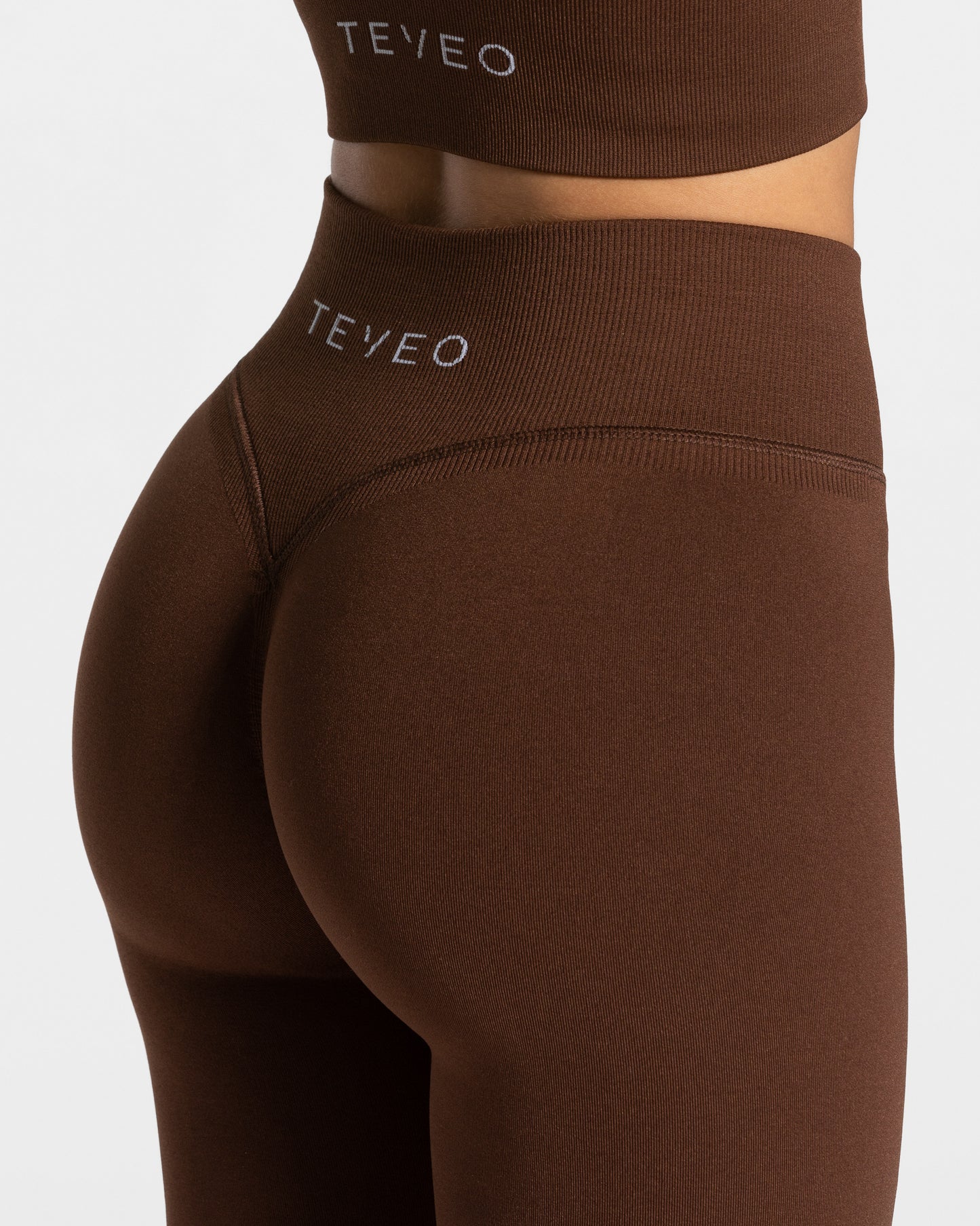 Statement Scrunch Leggings ‘Coffee’
