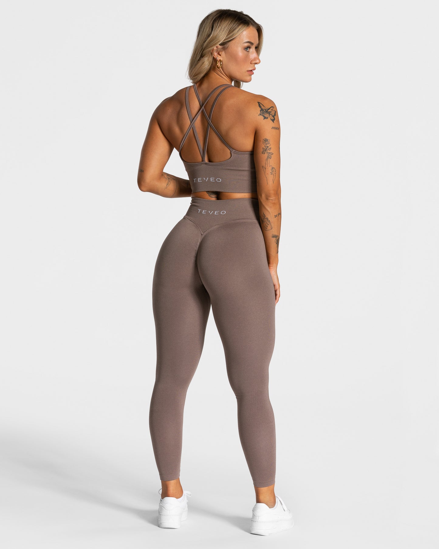 Statement Scrunch Leggings ‘Mocha’