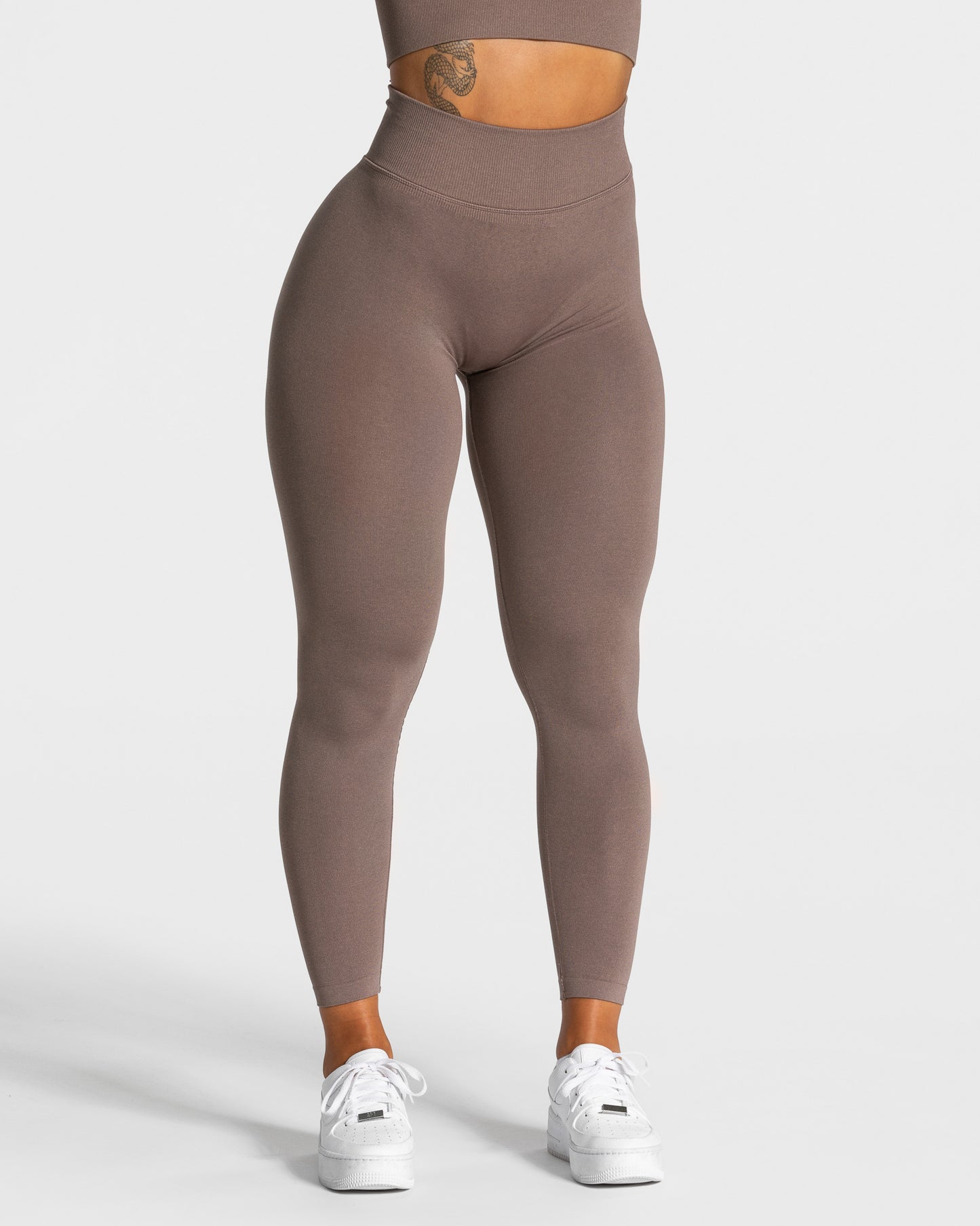 Statement Scrunch Leggings ‘Mocha’