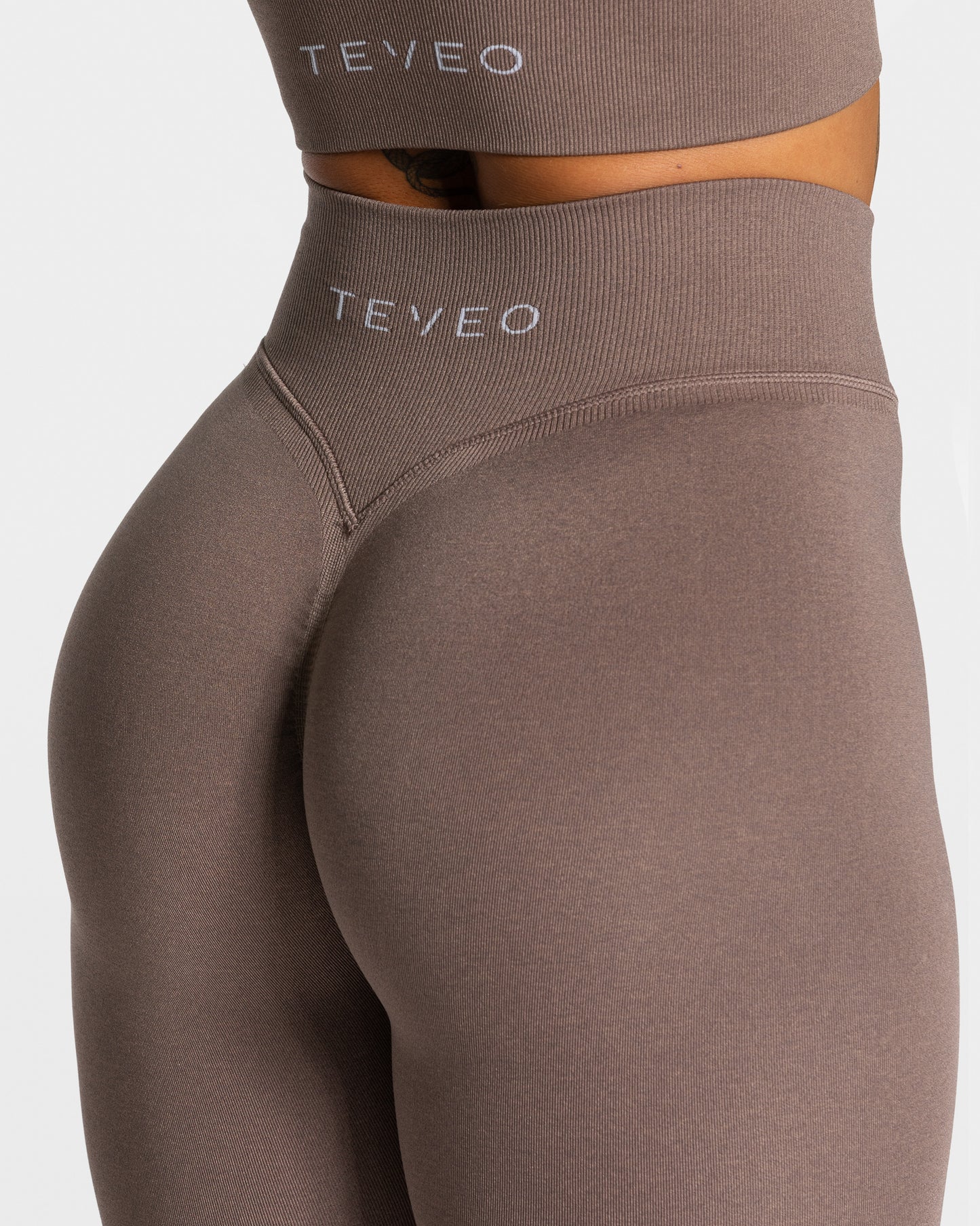 Statement Scrunch Leggings ‘Mocha’