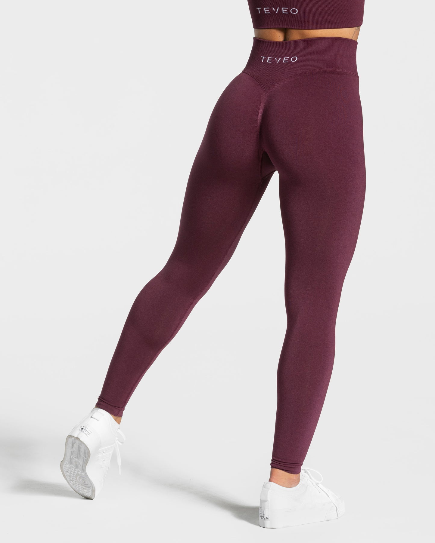 Statement Scrunch Leggings "Pflaume"