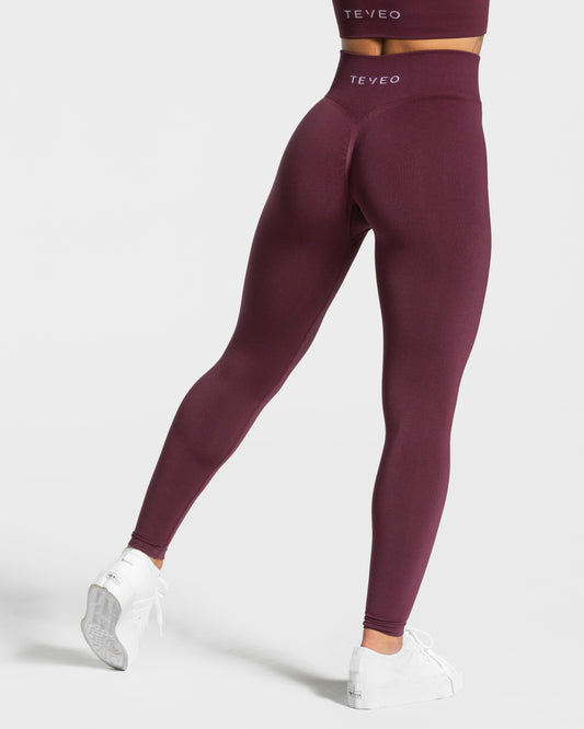 Statement Scrunch Leggings ‘Plum’