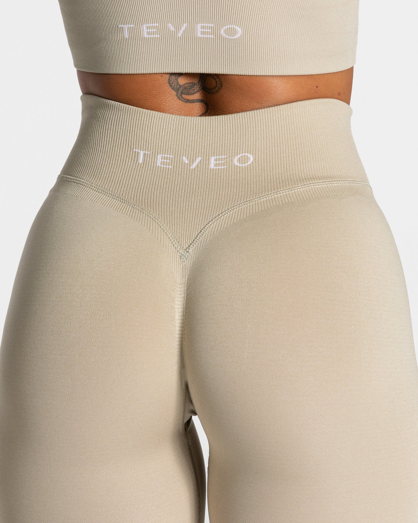 Statement Scrunch Leggings "Sand"