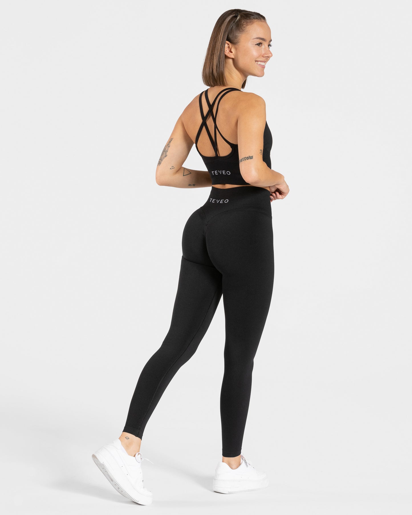 Statement Scrunch Leggings "Schwarz"