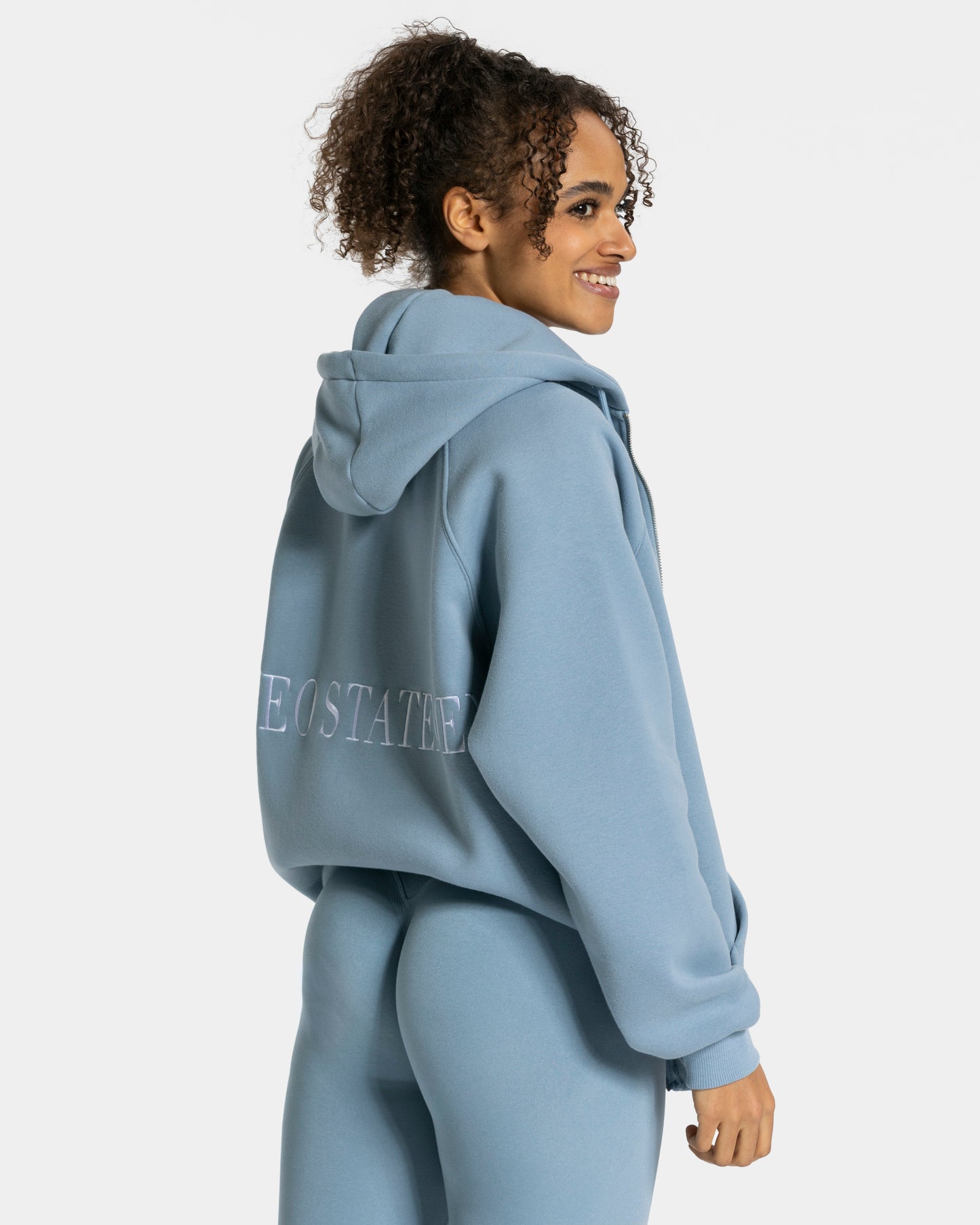 Statement Oversized Jacket ‘Steel Blue’
