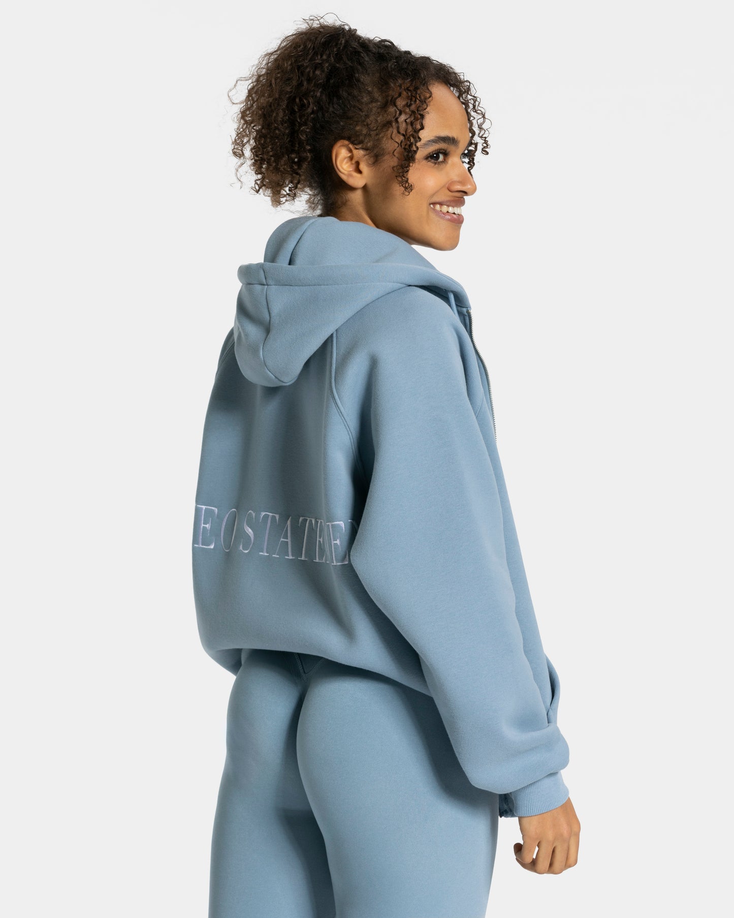 Statement Oversized Jacke "Stahlblau"