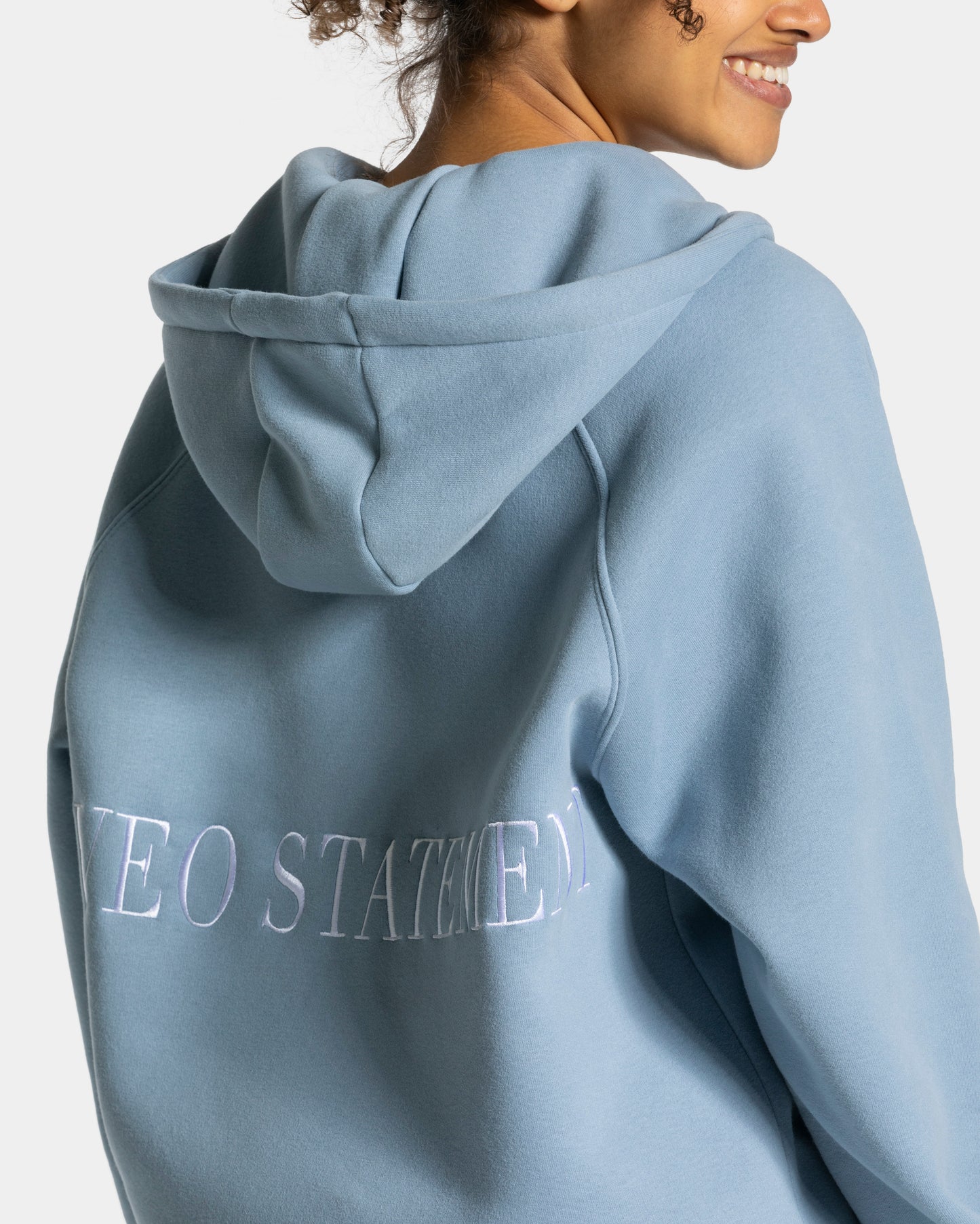 Statement Oversized Jacket ‘Steel Blue’