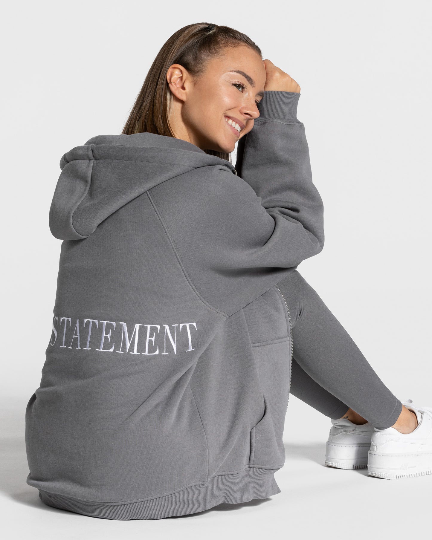 Statement Oversized Jacke "Graphit"