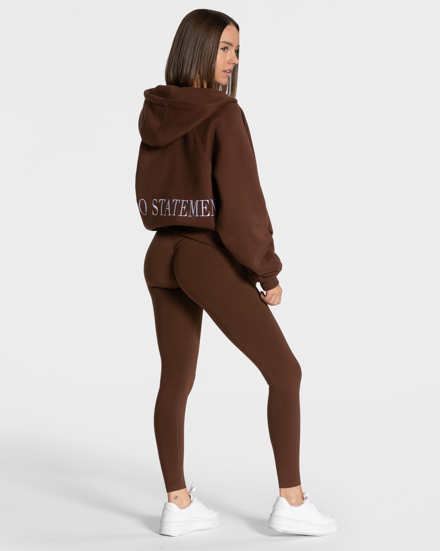 Rozpinana bluza oversize Statement „Kawowy”