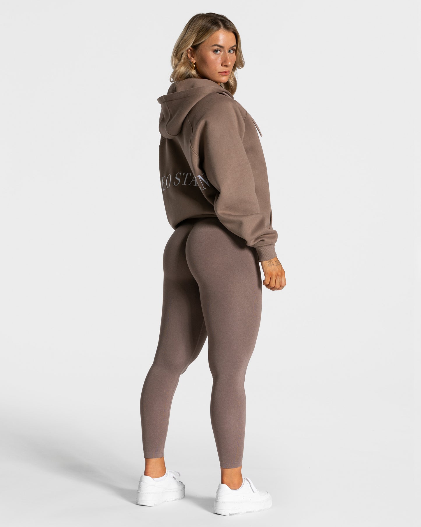 Bluza rozpinana Statement oversize „Mokka”