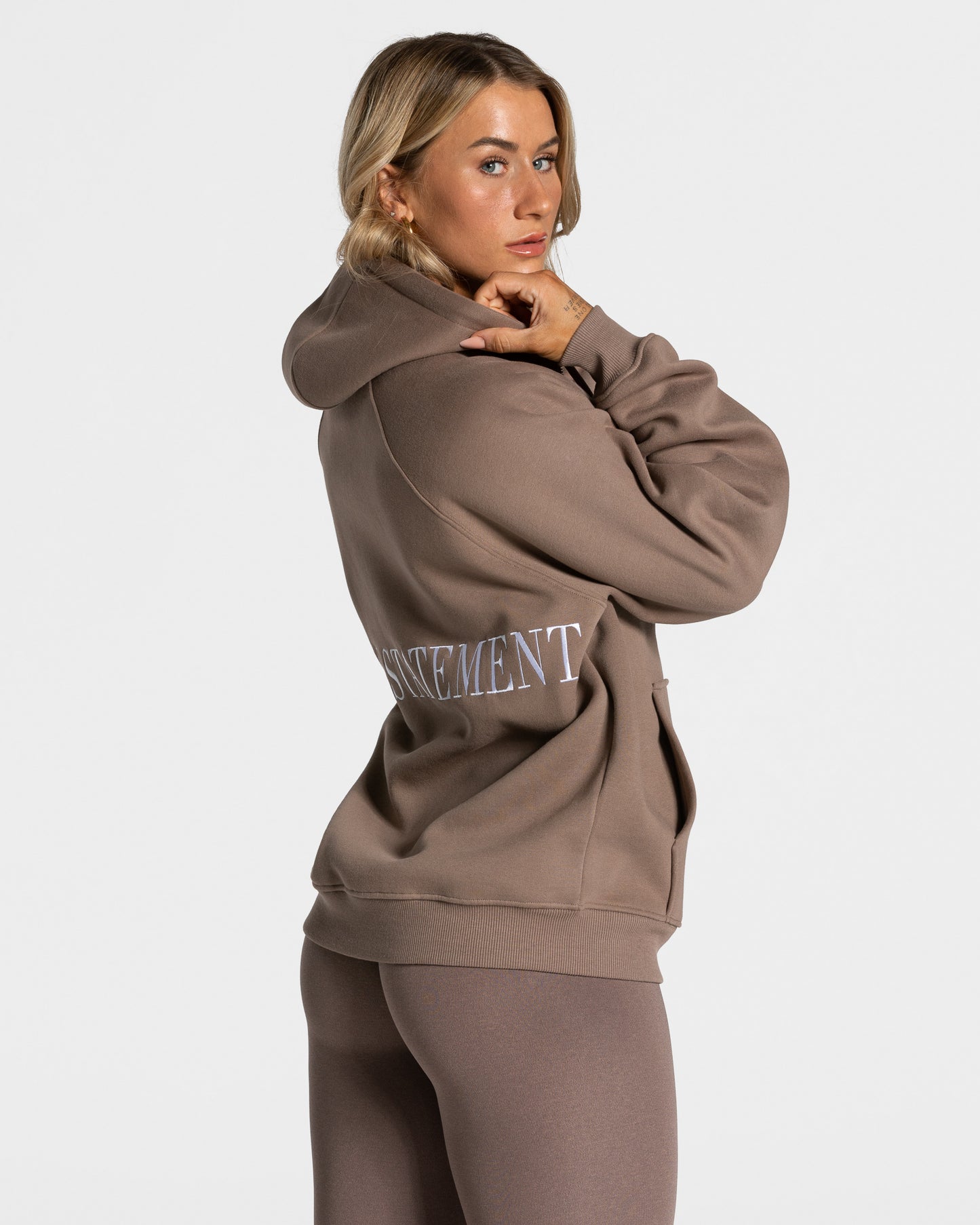 Bluza rozpinana Statement oversize „Mokka”