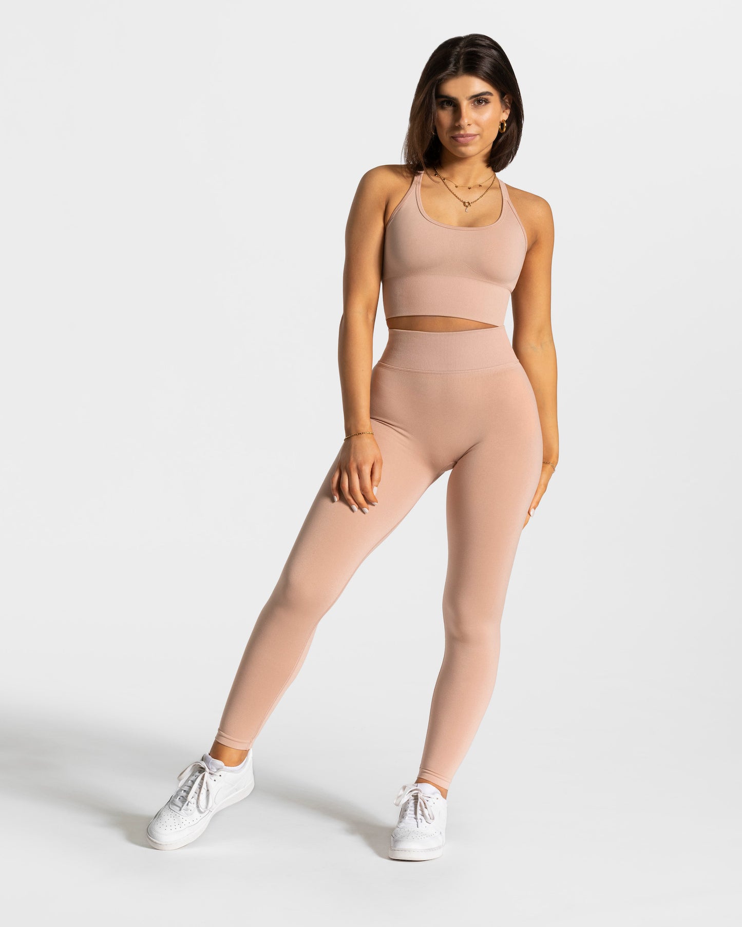 Statement Scrunch Leggings ‘Dusky Pink’