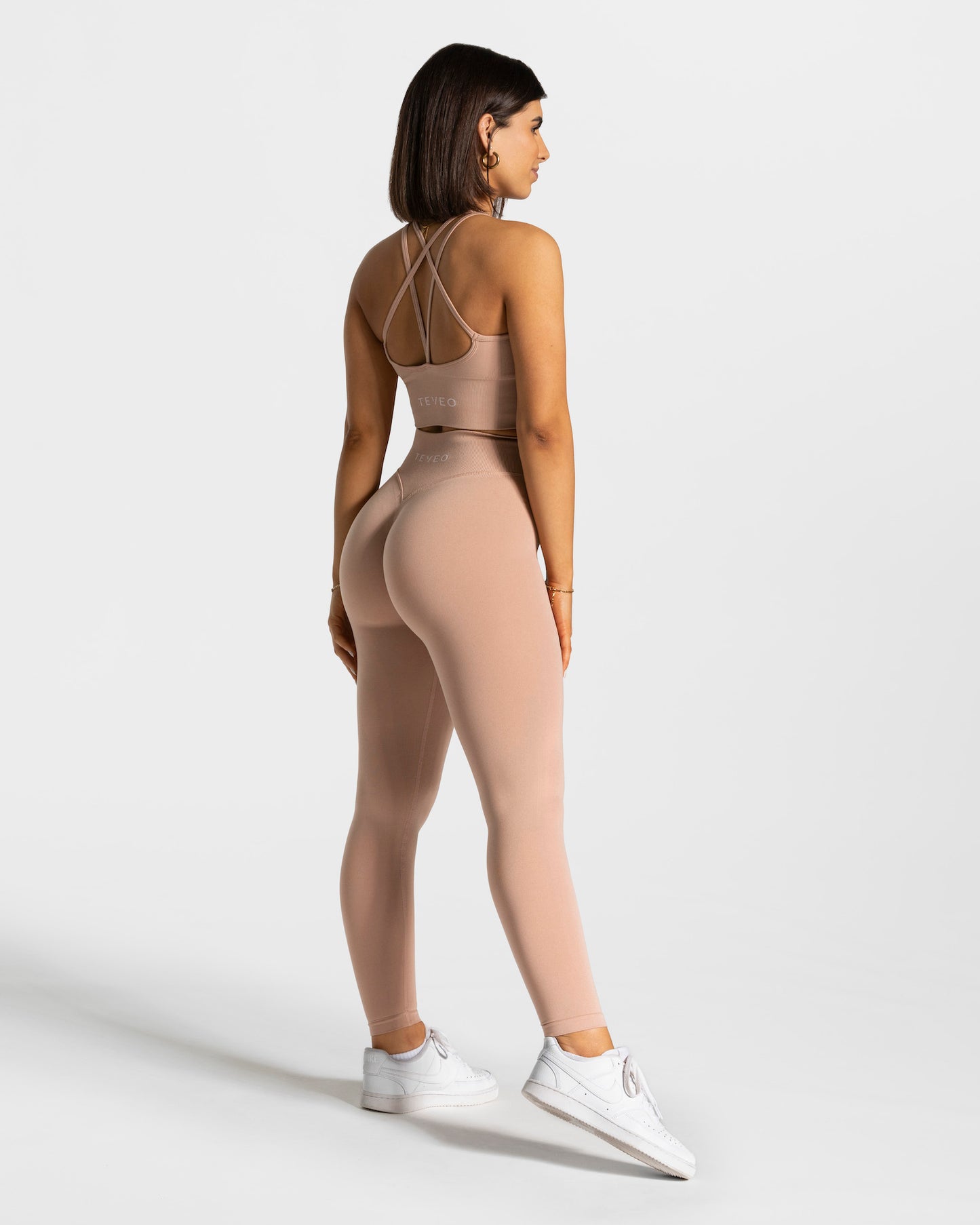 Statement Scrunch Leggings ‘Dusky Pink’