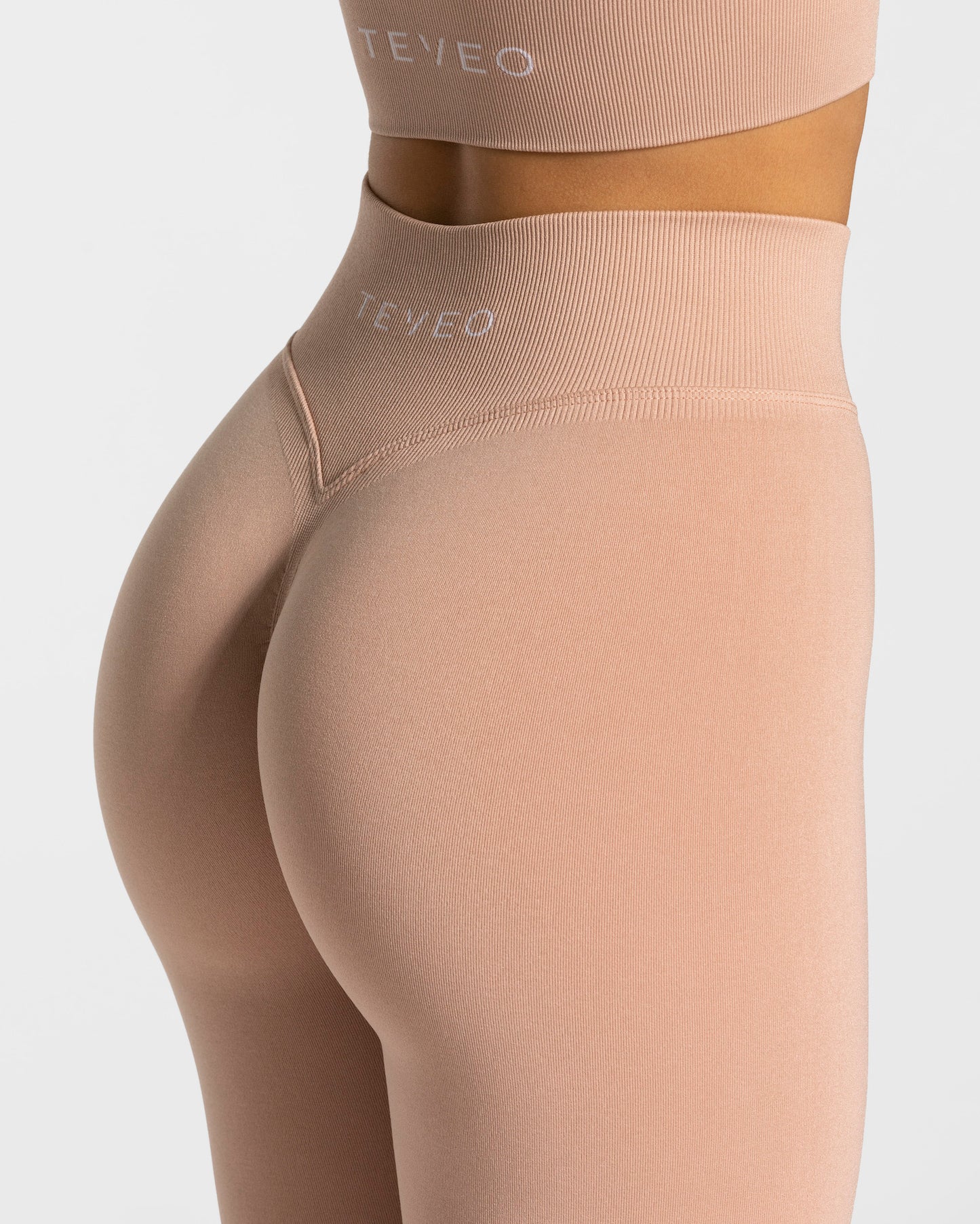 Statement Scrunch Leggings ‘Dusky Pink’