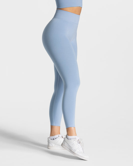 Statement Scrunch Leggings ‘Blue’