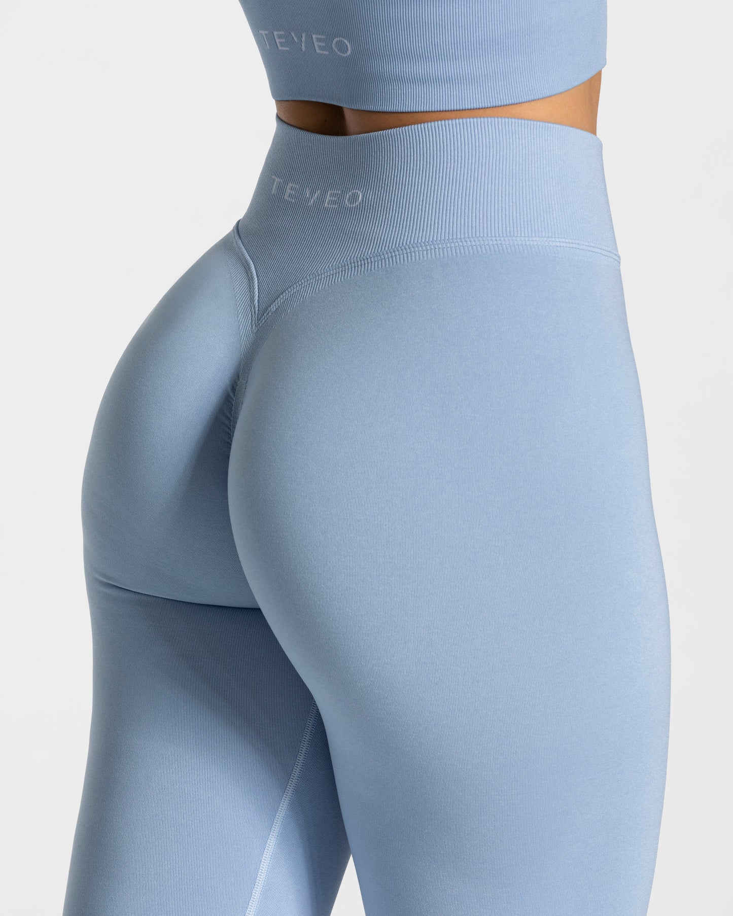 Statement Scrunch Leggings ‘Blue’
