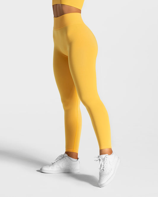 Statement Scrunch Leggings ‘Yellow’