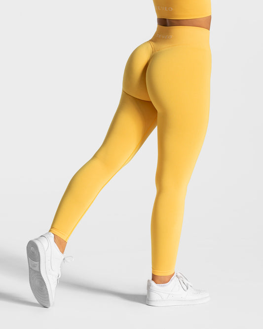 Statement Scrunch Leggings ‘Yellow’