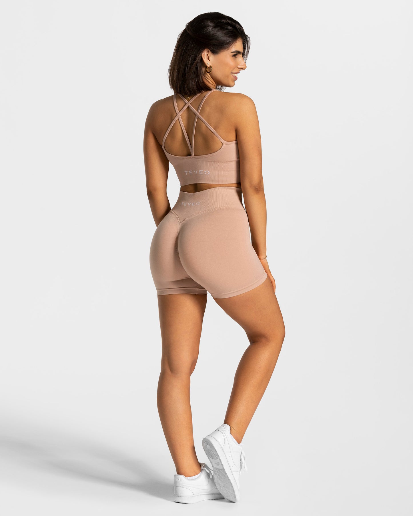 Statement Scrunch Shorts ‘Dusky Pink’