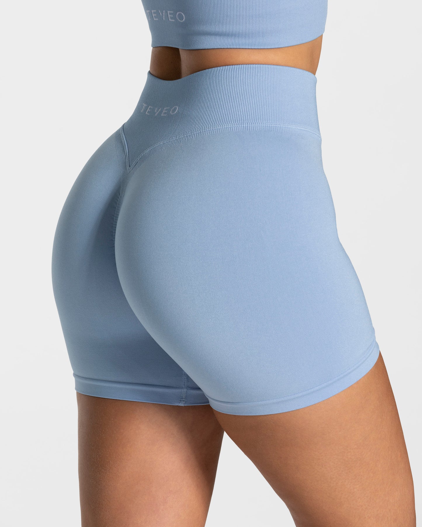 Statement Scrunch Shorts ‘Blue’