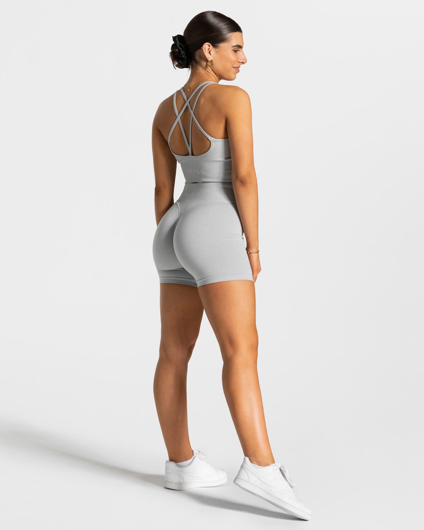Statement Scrunch Shorts ‘Light Grey’