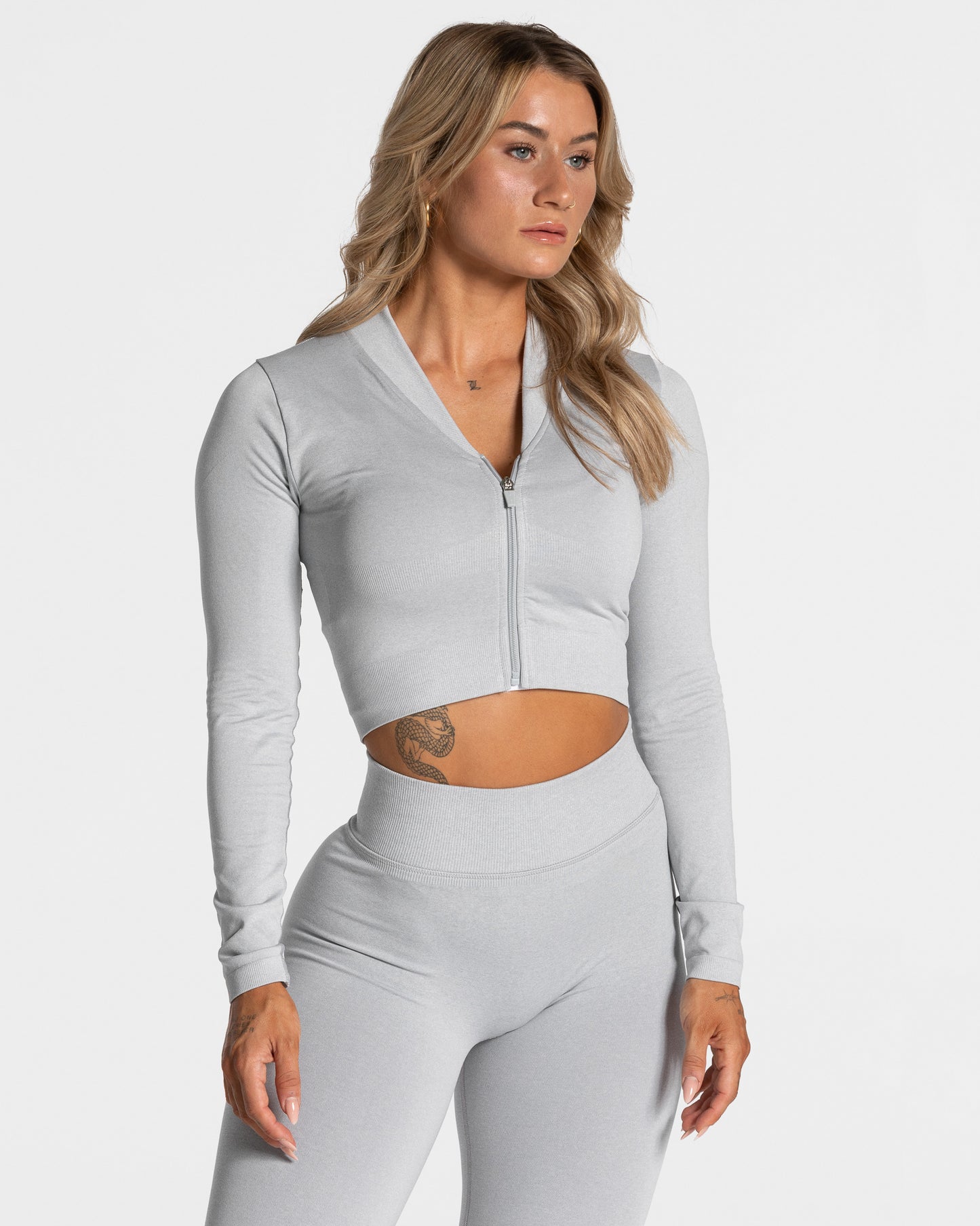 Statement Zip Jacket ‘Light Grey’