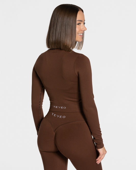 Statement Zip Jacket ‘Coffee’