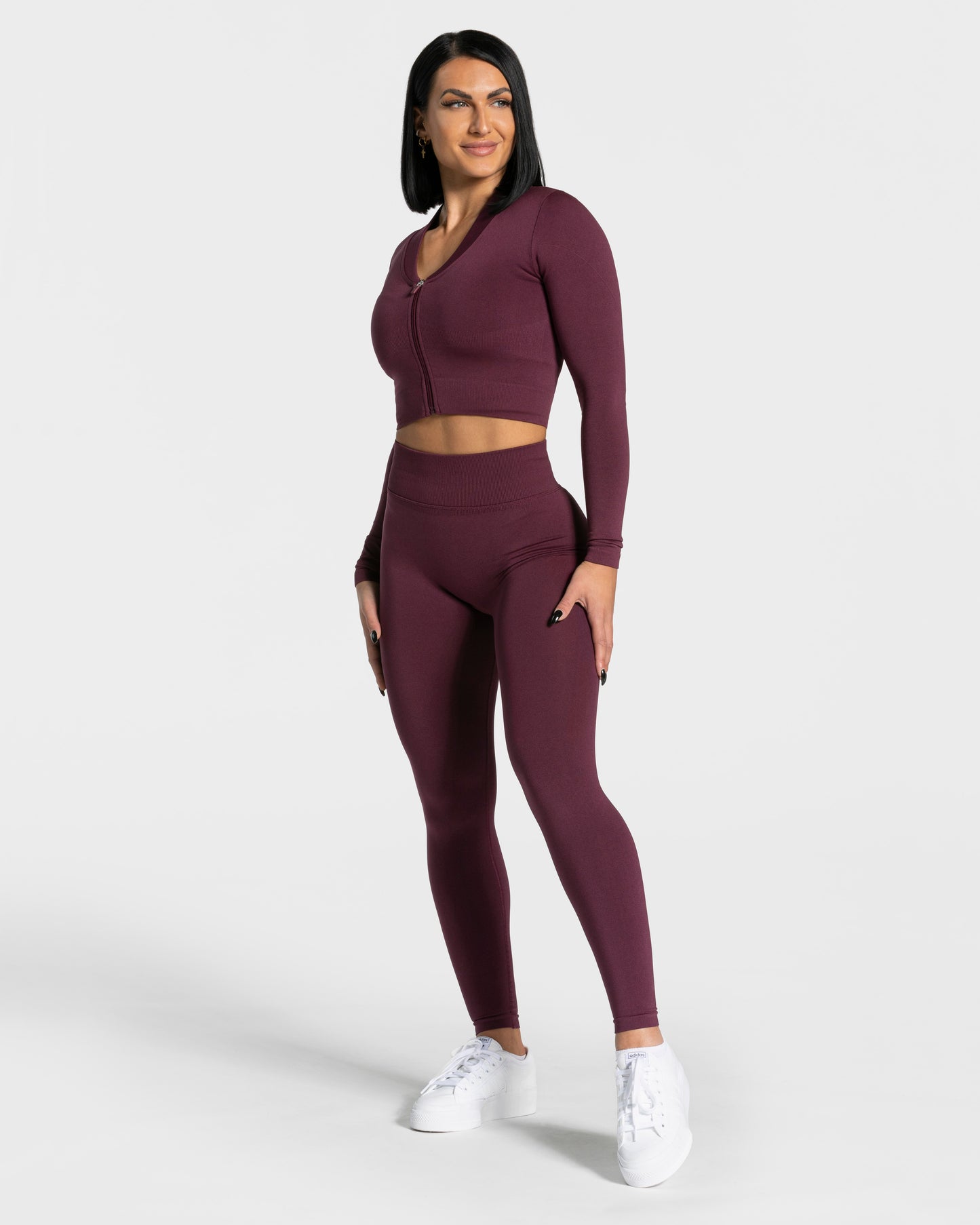 Statement Zip Jacket ‘Plum’