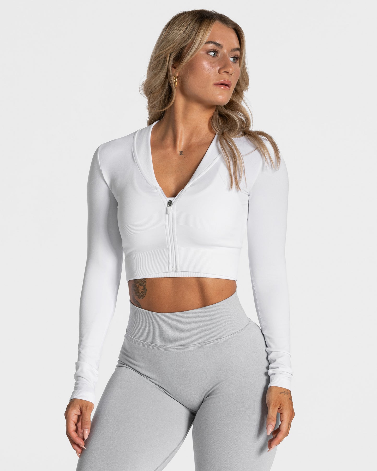 Statement Zip Jacket ‘White’