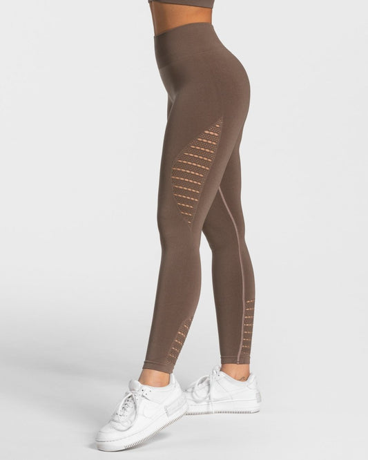 Booty Scrunch Leggings "Taupe" - TEVEO