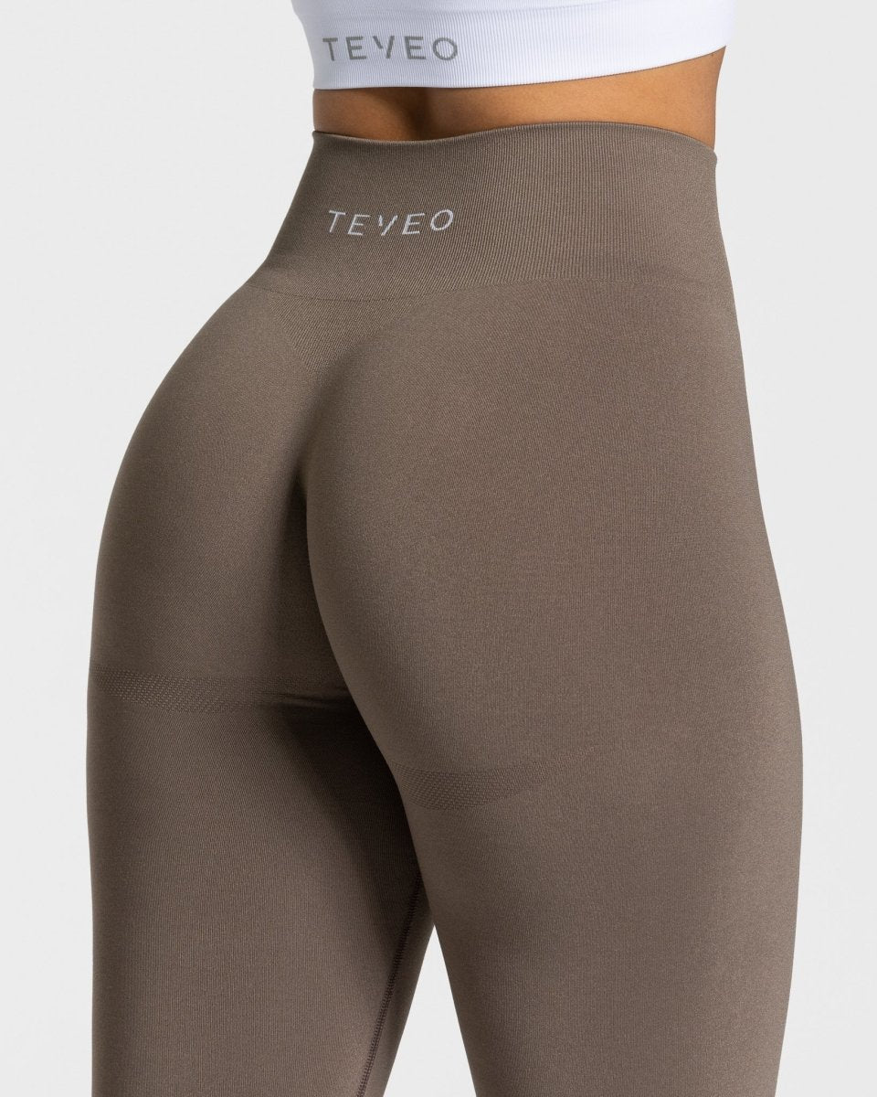 Classy Seamless Leggings "Taupe" - TEVEO