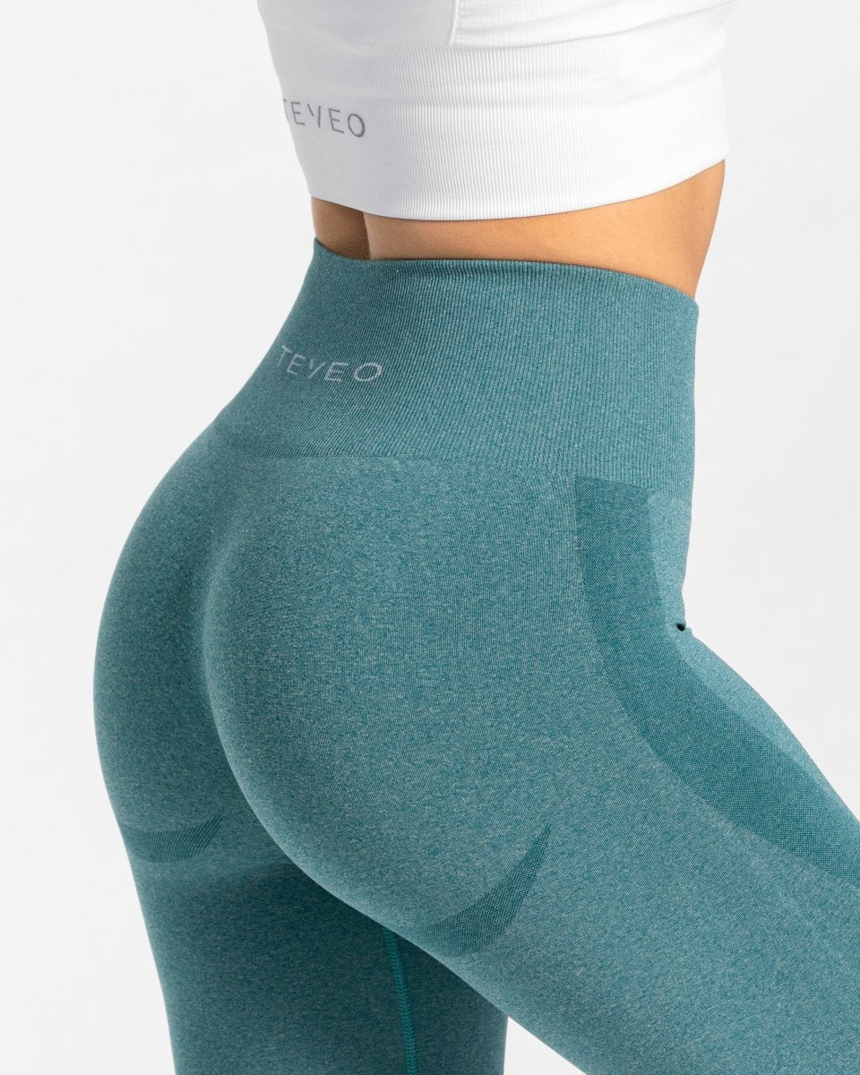 Evolution Leggings "Teal Blue" - TEVEO