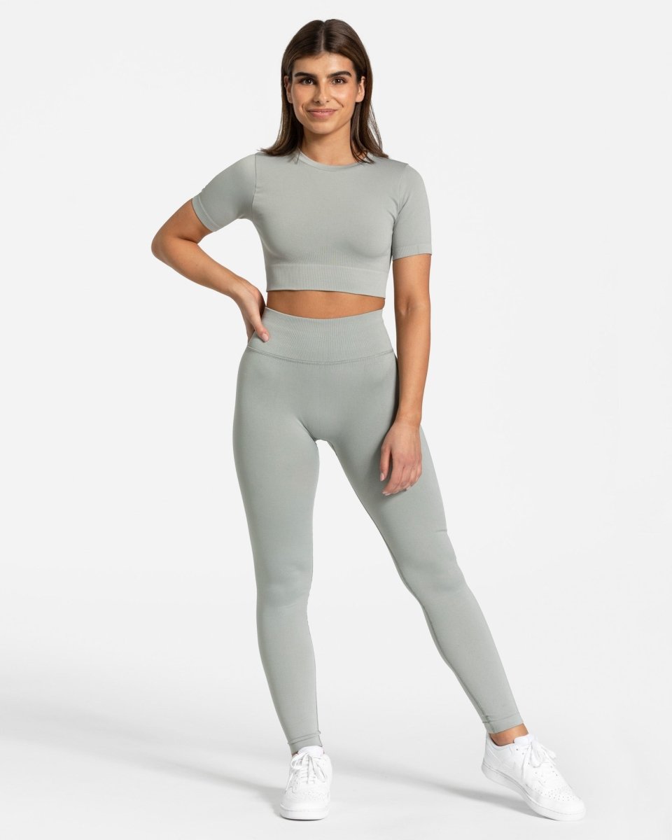 Sensation Crop Top "Grau" - TEVEO