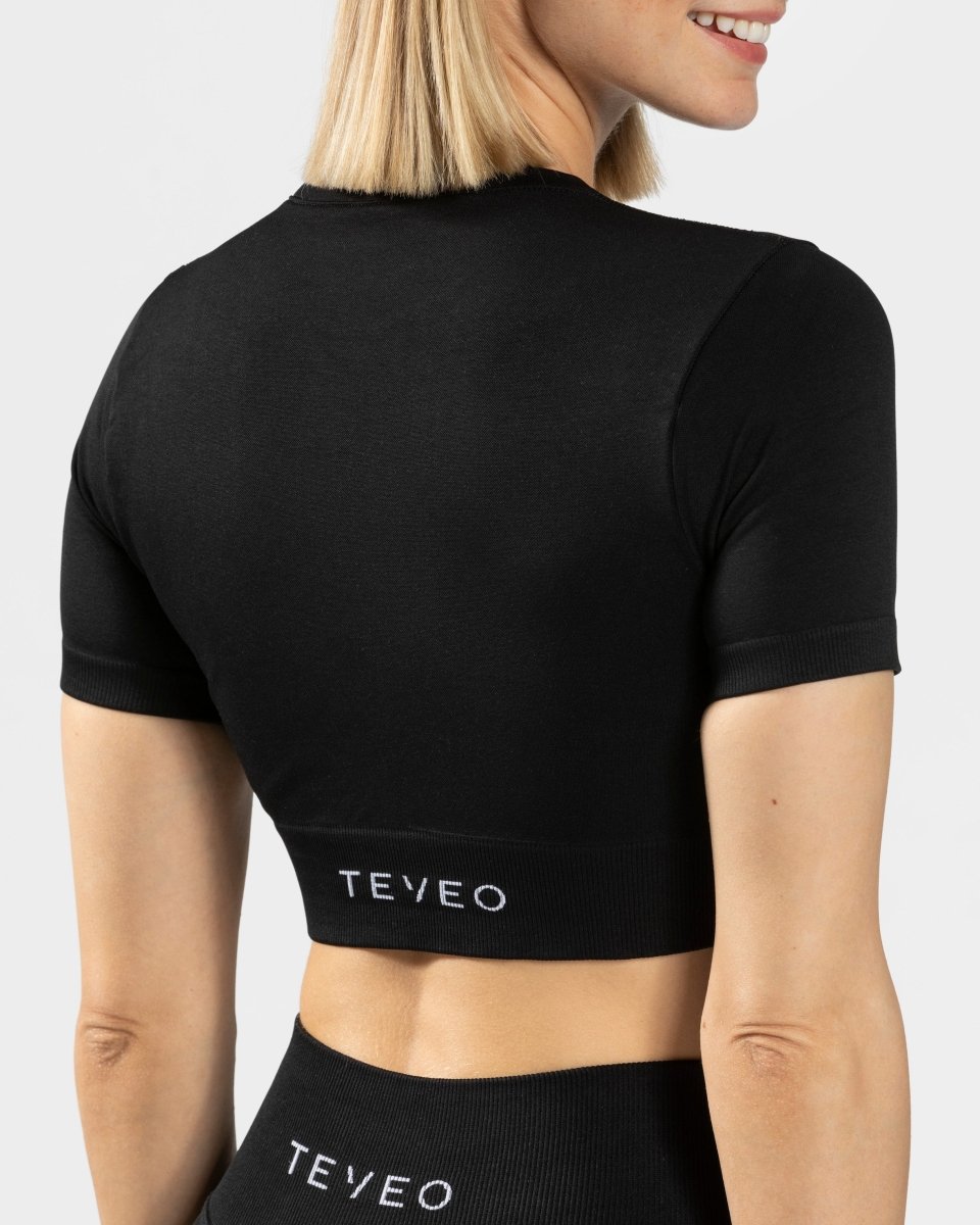 Sensation Crop Top "Schwarz" - TEVEO