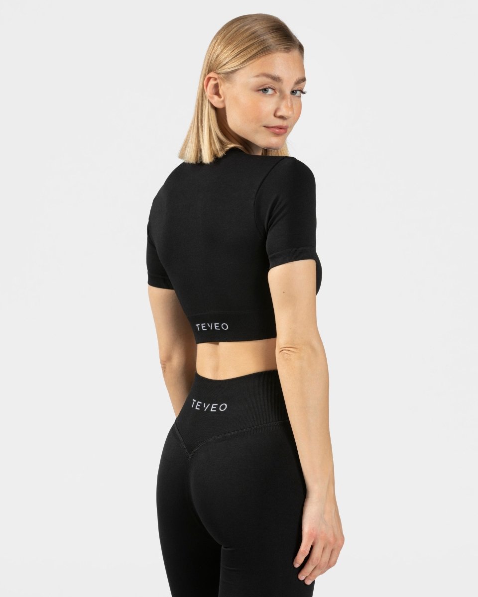 Sensation Crop Top "Schwarz" - TEVEO