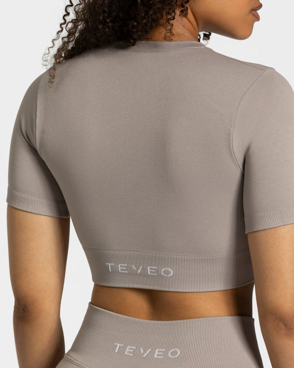 Sensation Crop Top "Stone" - TEVEO