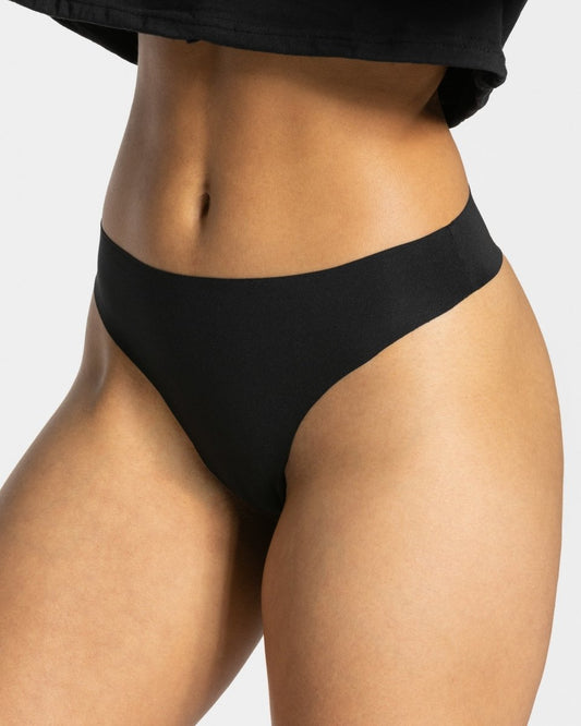 TEVEO Seamless Tanga (2er) "Schwarz" - TEVEO