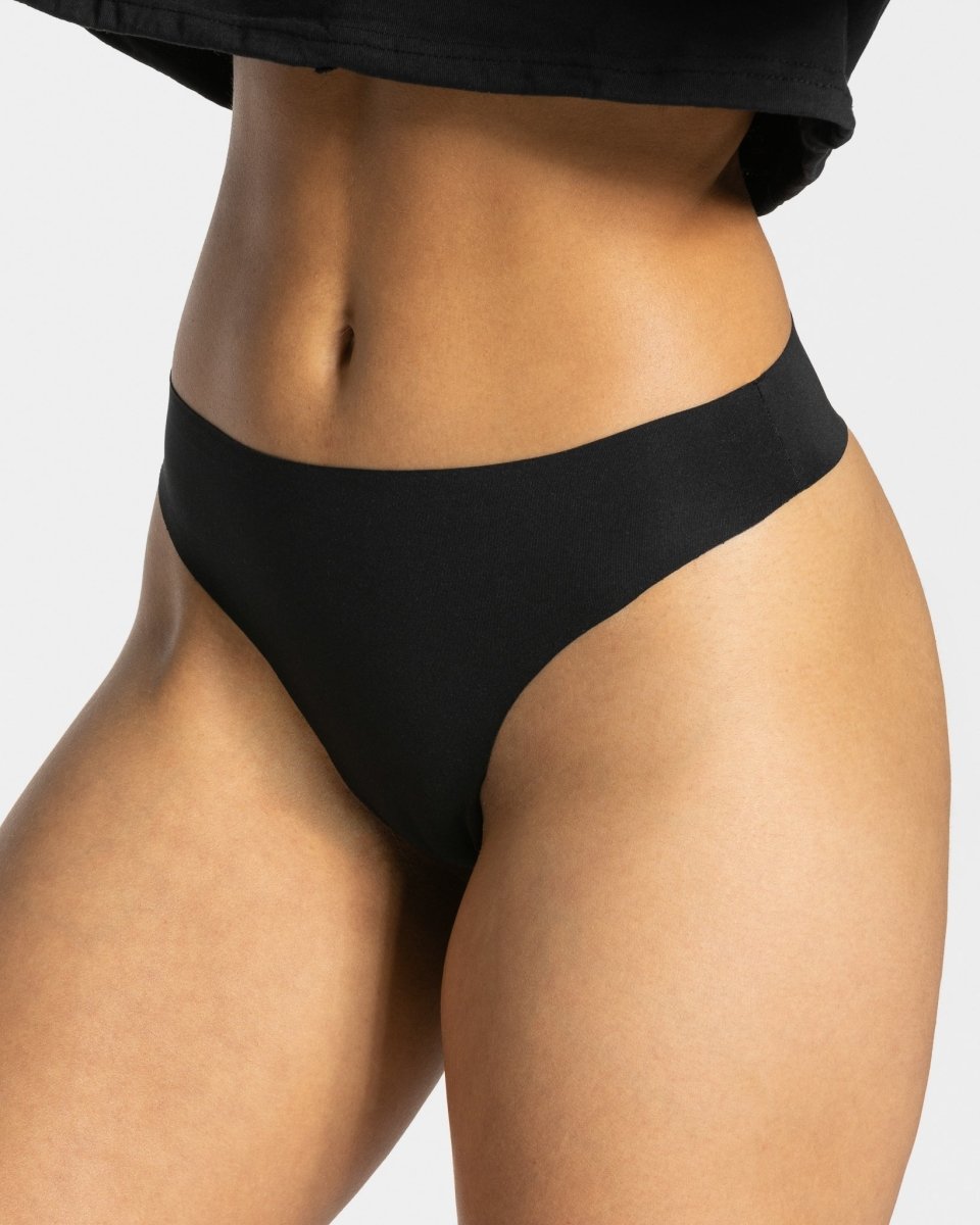 TEVEO Seamless Tanga (5er) "Schwarz" - TEVEO