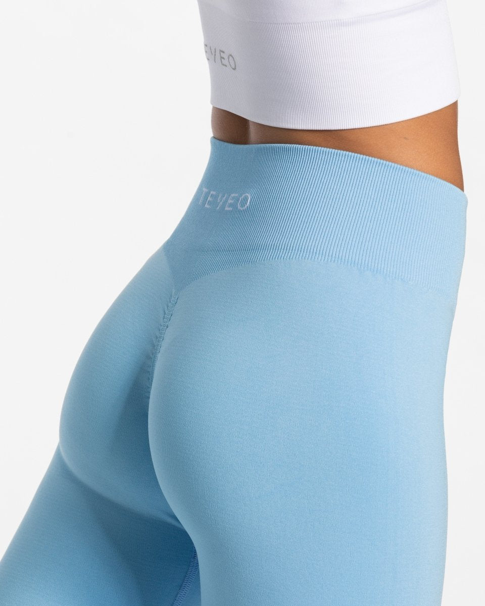 Timeless Scrunch Leggings "Babyblau" - TEVEO