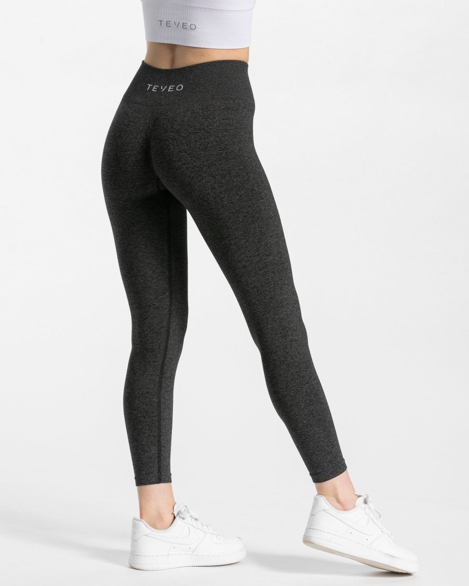 Timeless Scrunch Leggings "Dunkelgrau" - TEVEO