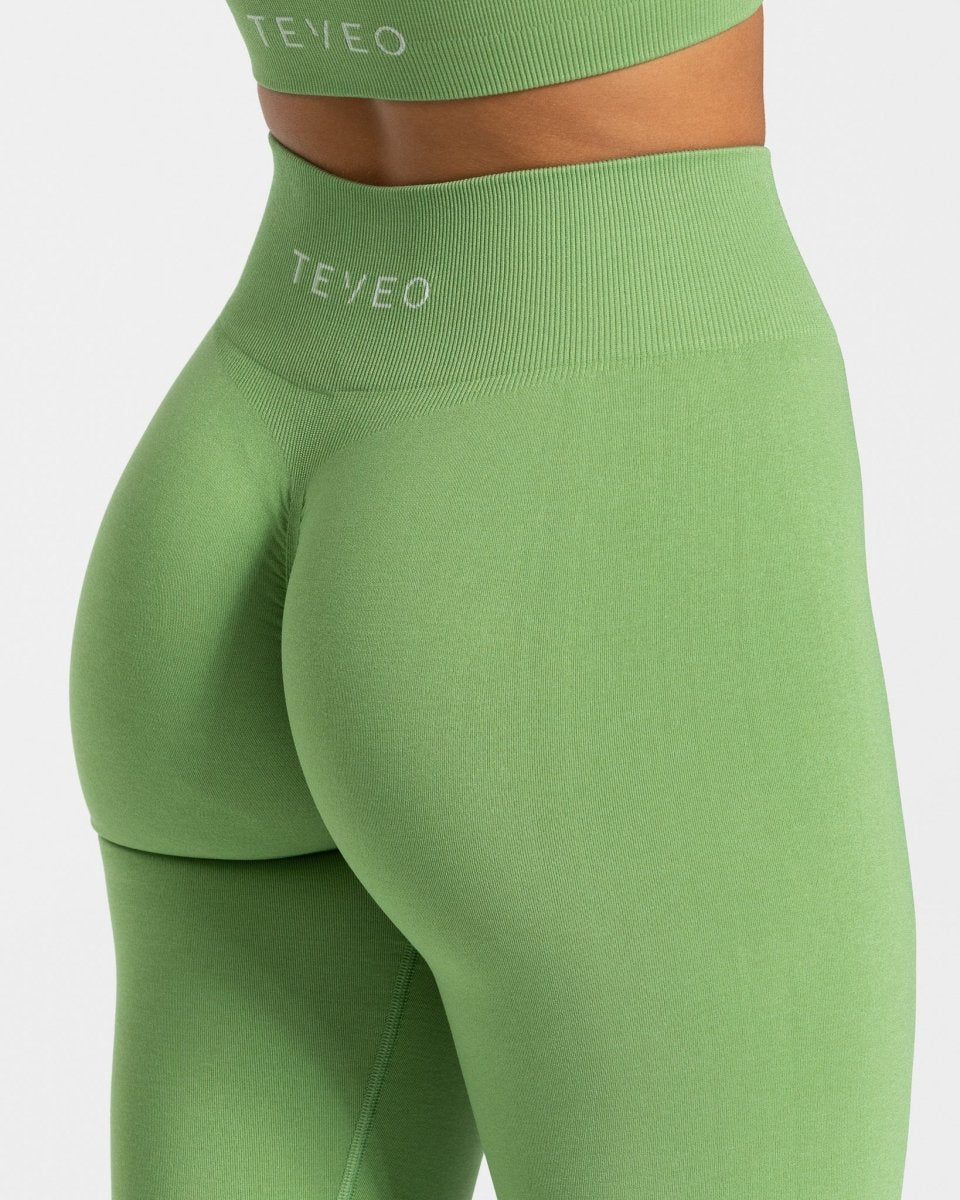 Timeless Scrunch Leggings "Olive" - TEVEO