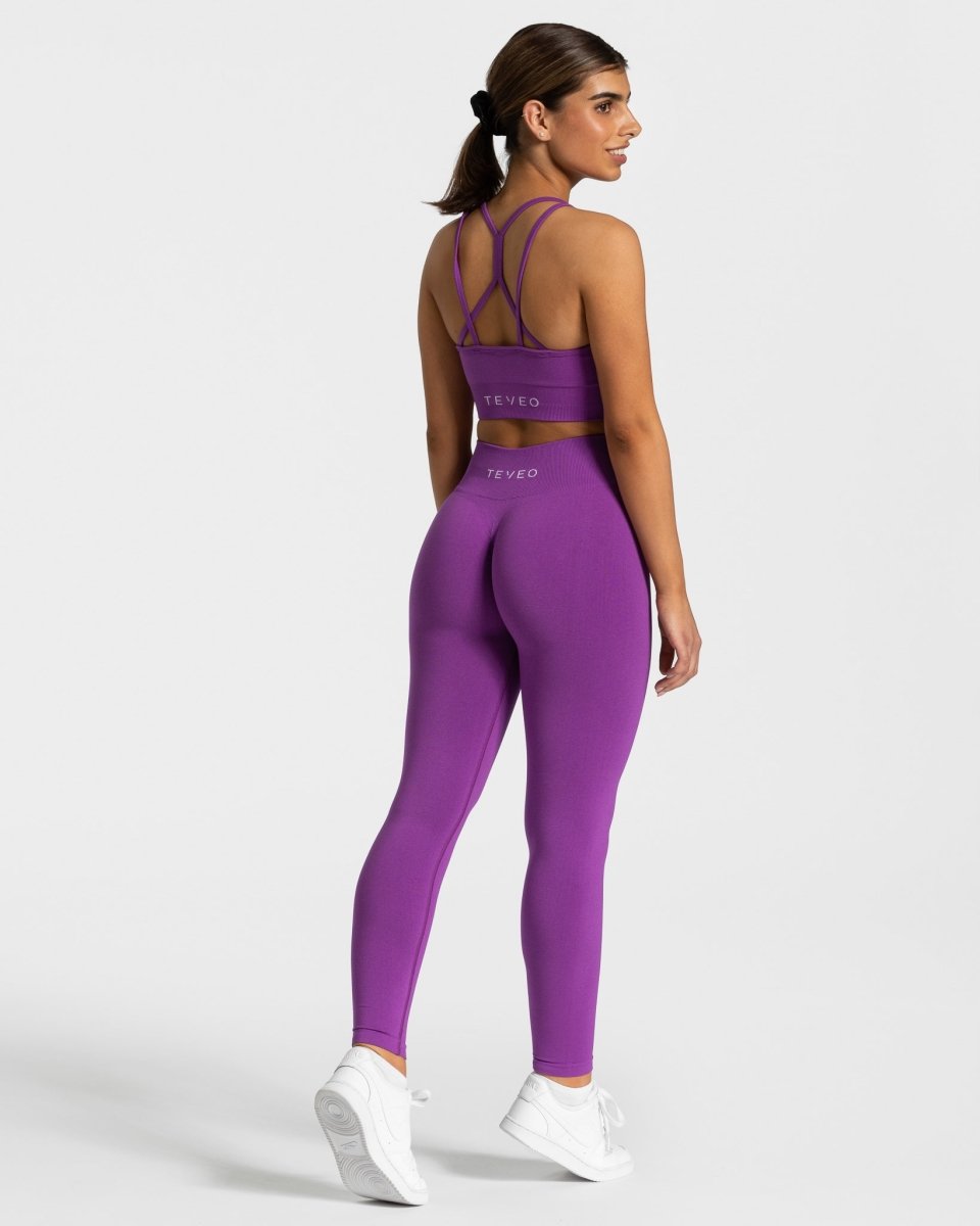 Timeless Scrunch Leggings "Violett" - TEVEO