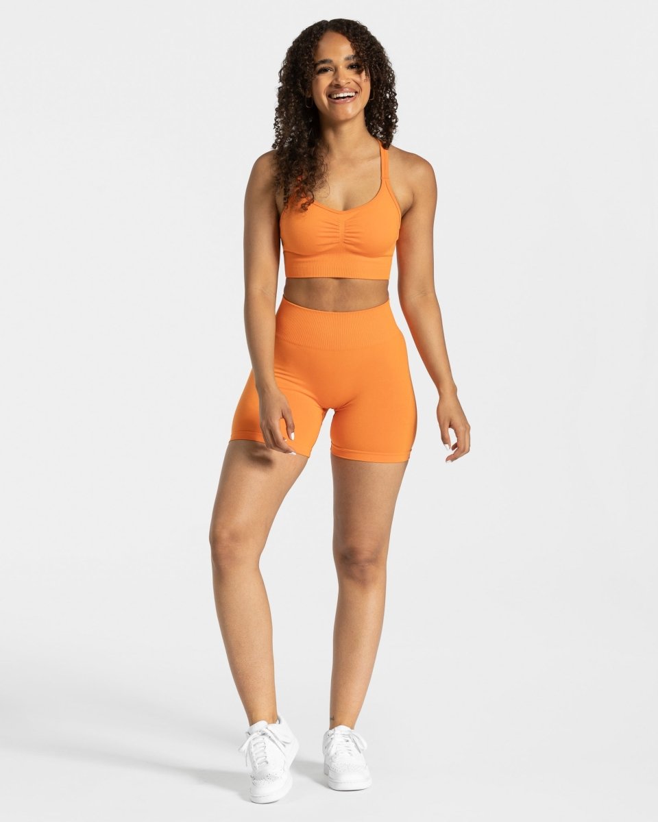 Timeless Scrunch Short "Orange" - TEVEO