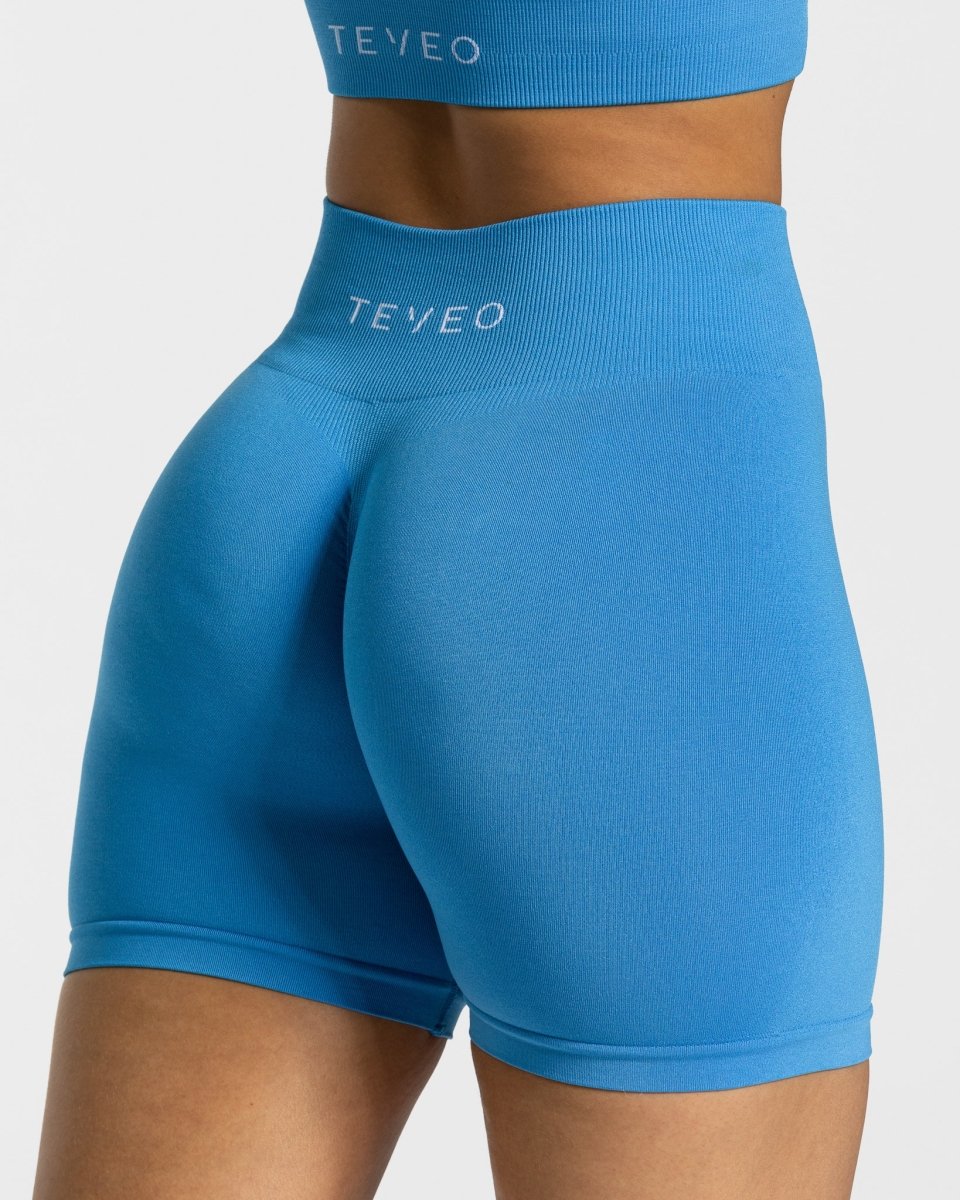 Timeless Scrunch Short "Sommerblau" - TEVEO