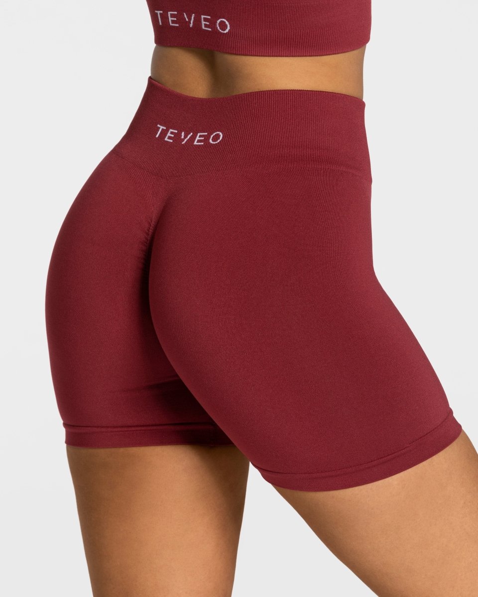 Timeless Scrunch Short "Weinrot" - TEVEO