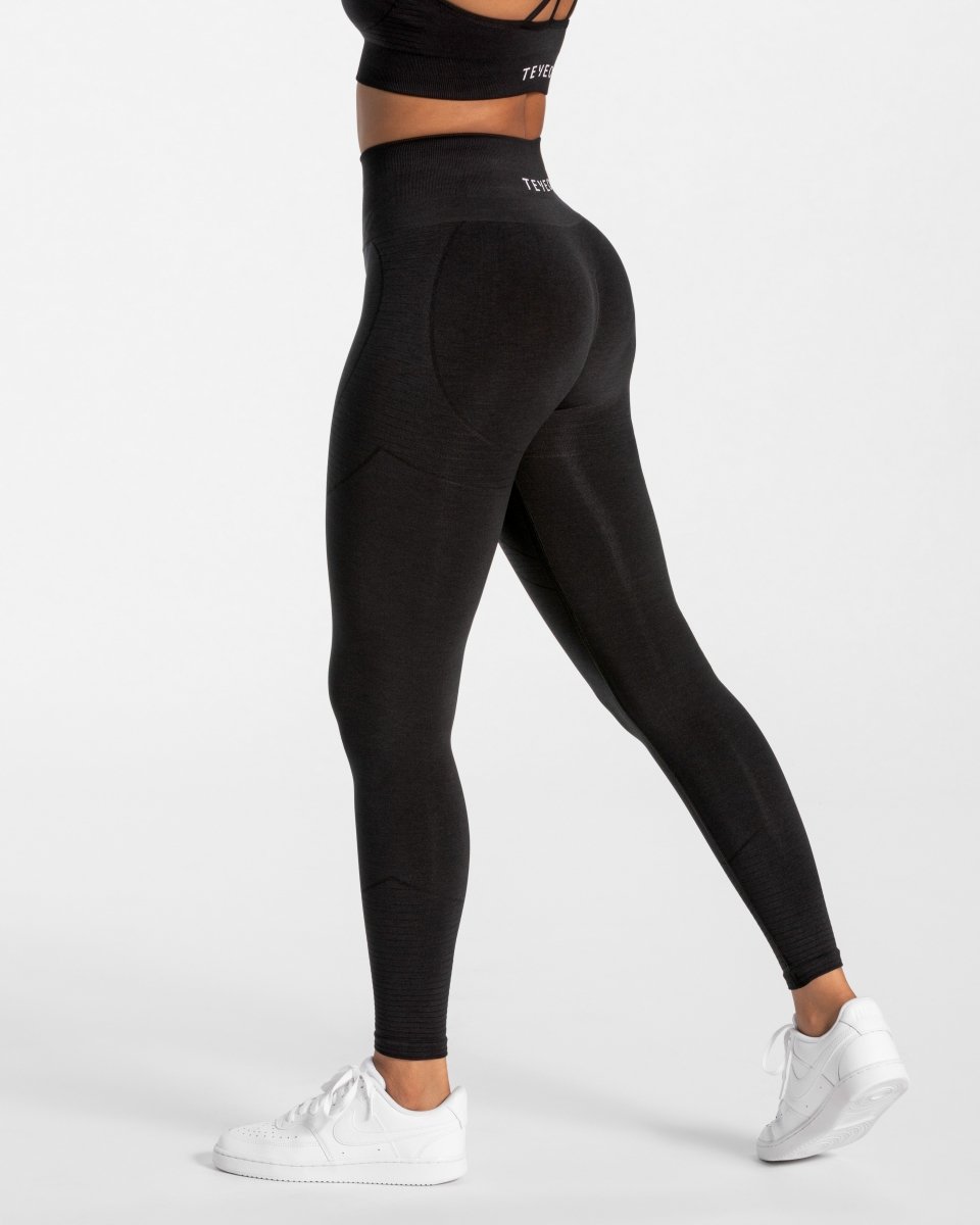 True Seamless Leggings "Schwarz" - TEVEO