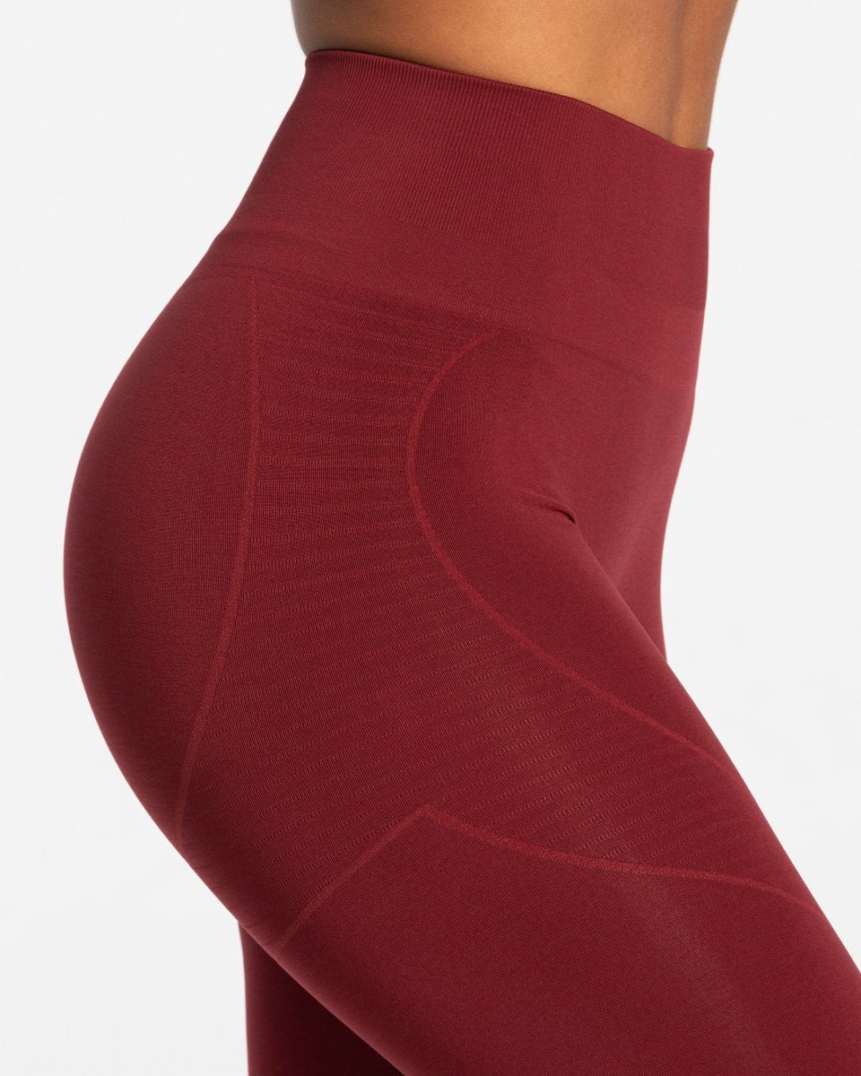 True Seamless Leggings "Weinrot" - TEVEO