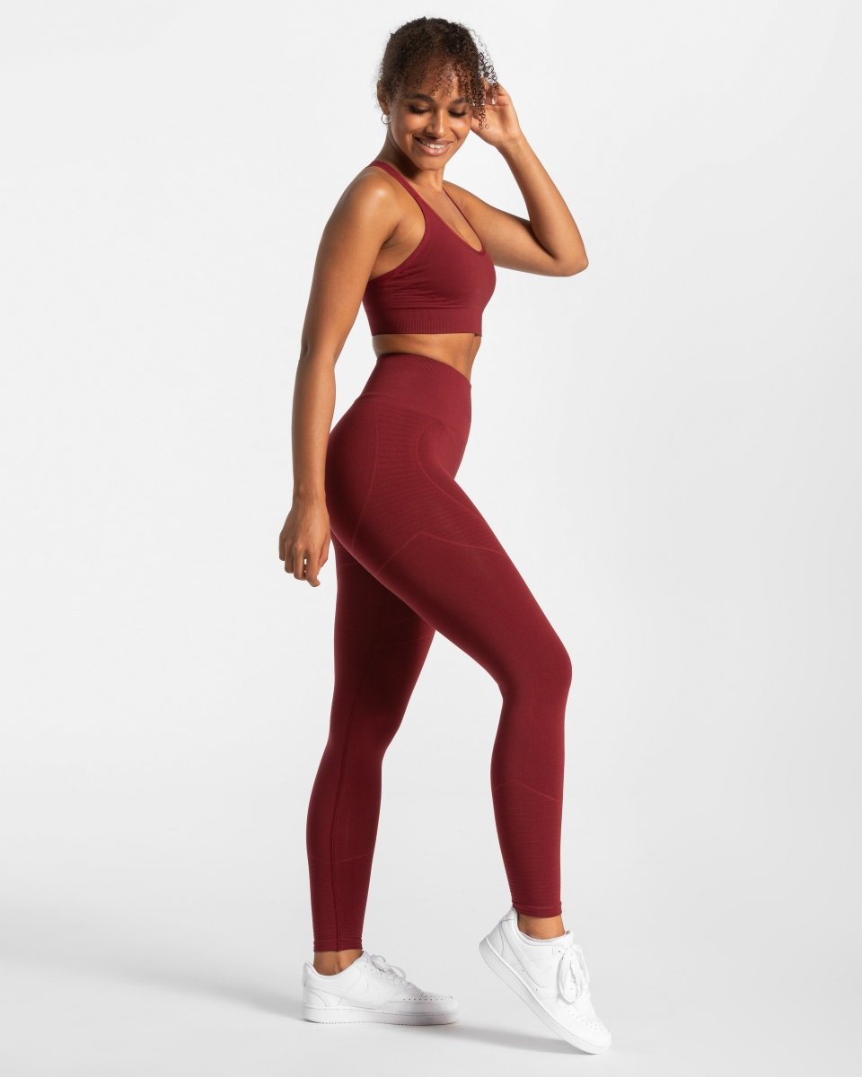 True Seamless Leggings "Weinrot" - TEVEO