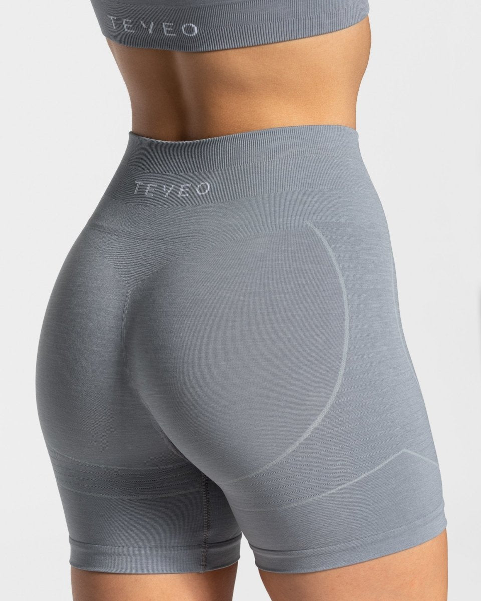 True Seamless Short "Stahlblau" - TEVEO