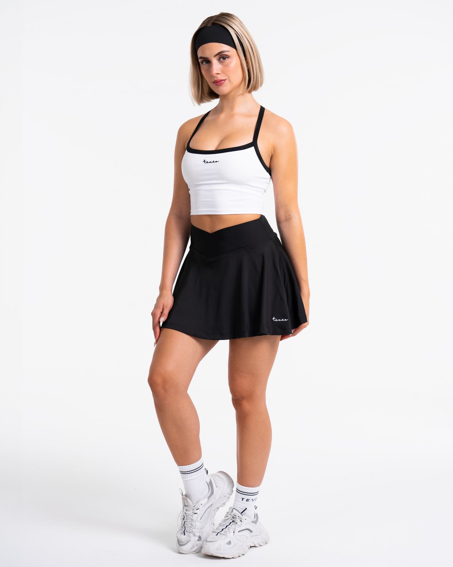 Jupe-short de tennis V-Shape Fearless « noir »